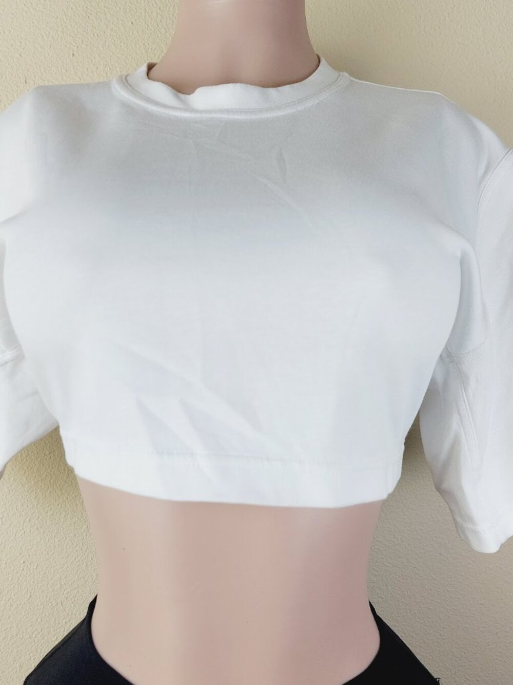 Adidas Women's White Stella McCartney Boxy Cut Casual Crop Top Size M - Picture 4 of 11
